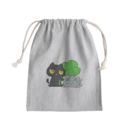 なかよし駅猫 Mini Drawstring Bag