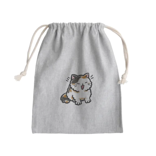 毎日がにゃんとも幸せ！フワリン Mini Drawstring Bag