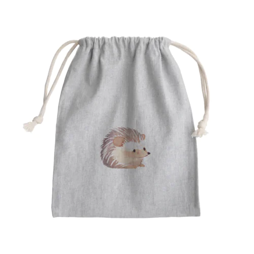 ちっちゃなﾊﾘﾈｽﾞﾐ🦔ホグオ Mini Drawstring Bag