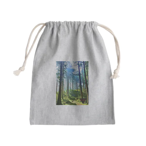 One_order 神秘的な森林 Mini Drawstring Bag