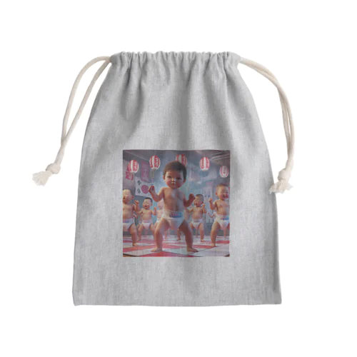 ダンシング赤ちゃん Mini Drawstring Bag