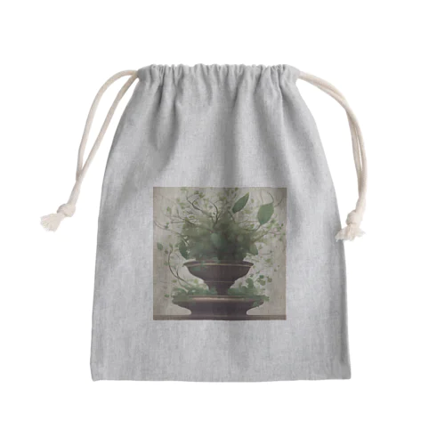 歓喜あふれる植物 Mini Drawstring Bag