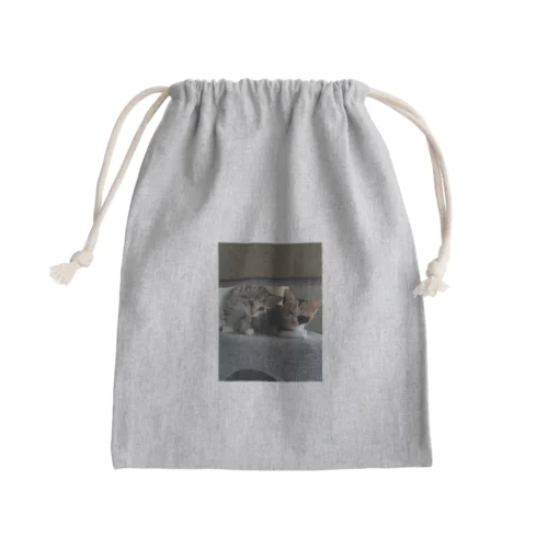 ネコちゃんたち Mini Drawstring Bag