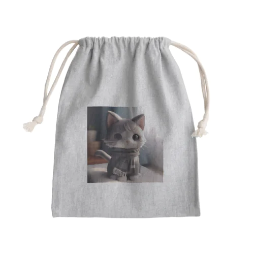 マフラー猫 Mini Drawstring Bag