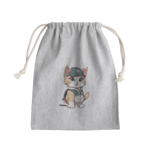 猫ゴルファー2 Mini Drawstring Bag