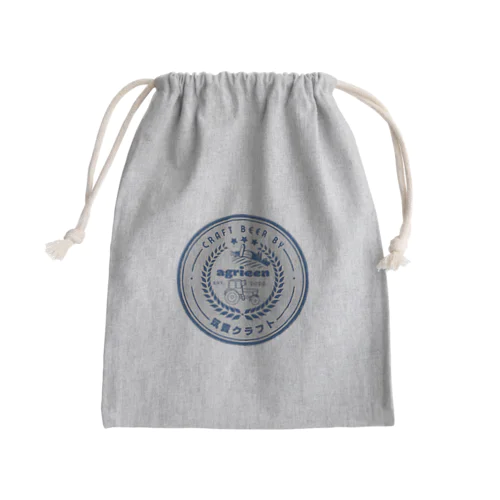 agrieennエンブレム Mini Drawstring Bag