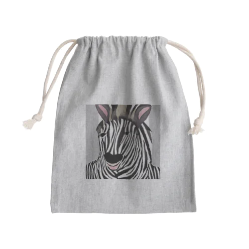 シマウマ Mini Drawstring Bag