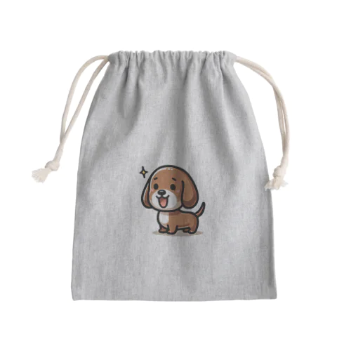 ぶらうんふんど Mini Drawstring Bag