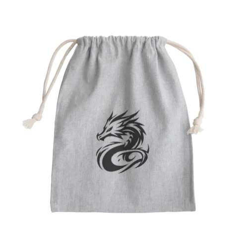 迫力満点の龍の姿 Mini Drawstring Bag