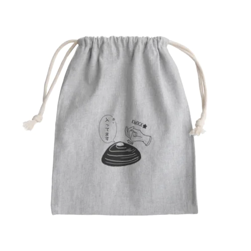 しみじみしじみの中身入ってます。 Mini Drawstring Bag