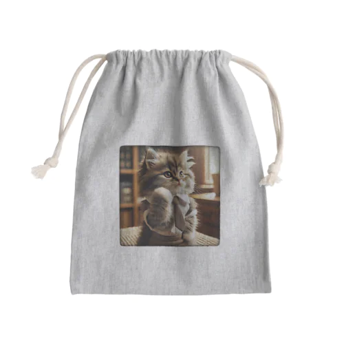 可愛い猫ちゃん02 Mini Drawstring Bag