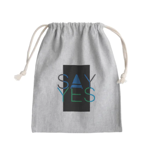 Say Yes! Mini Drawstring Bag