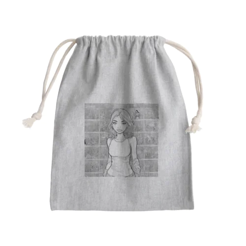 street girl Mini Drawstring Bag