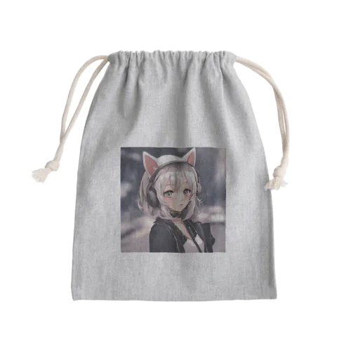 ファッション編集長ねこみさん Mini Drawstring Bag