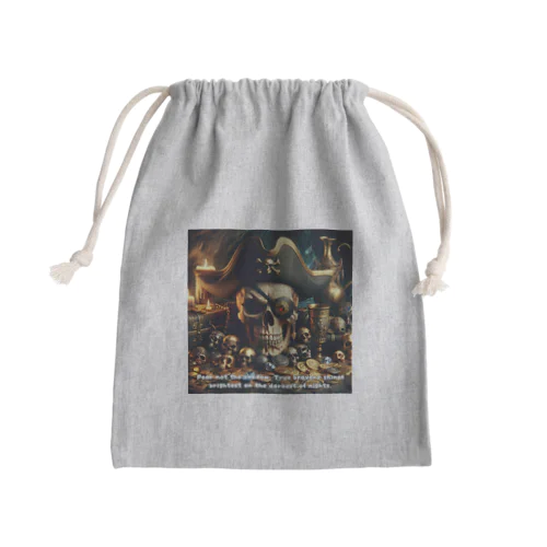 Shadowed Treasures: The Pirate's Legacy Mini Drawstring Bag