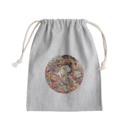 浮世絵 美人画 Ukiyoe beauty painting [UB-NIJI06-SR002-0009] Mini Drawstring Bag