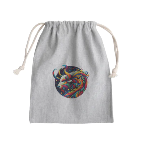 カラフルな金牛座？？ Mini Drawstring Bag