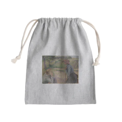 2人の若い農夫 / Two Young Peasant Women Mini Drawstring Bag