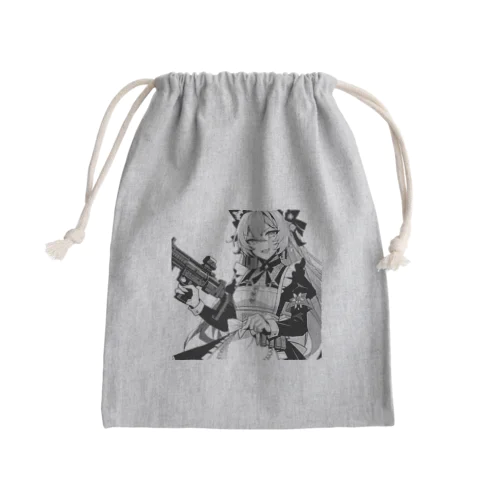 闘う猫メイド🐾1 Mini Drawstring Bag