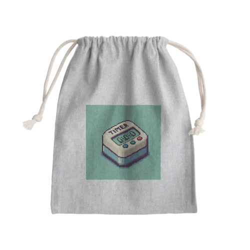 ドット絵「タイマー」 Mini Drawstring Bag