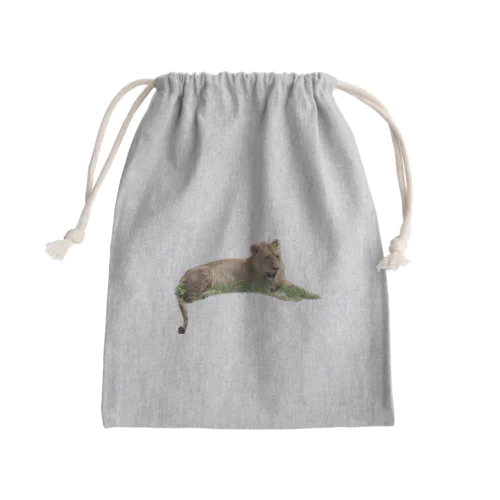 若いオスライオン Mini Drawstring Bag