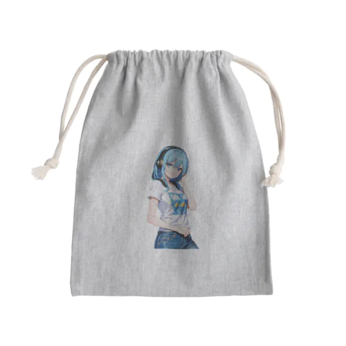 青髪美女　名前はミズキ Mini Drawstring Bag