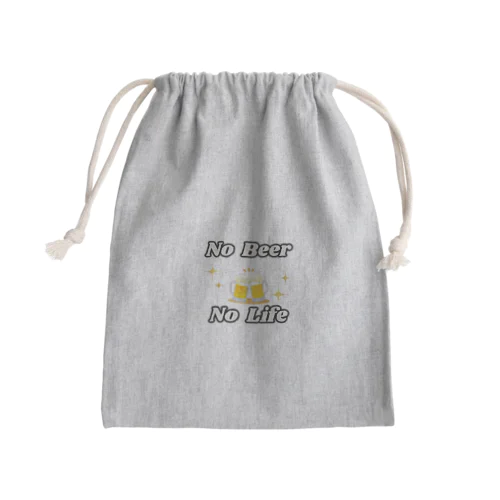 NO Beer　NO Life Mini Drawstring Bag