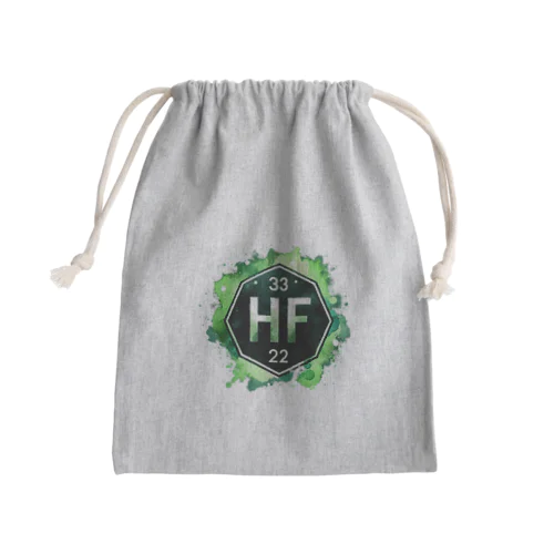 元素シリーズ　~ハフニウム Hf~ Mini Drawstring Bag