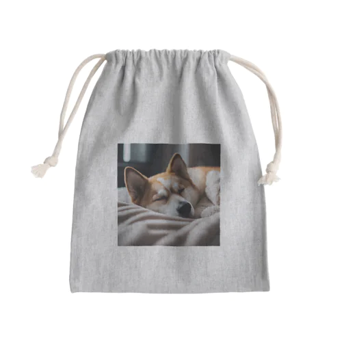 ぐっすり犬 Mini Drawstring Bag