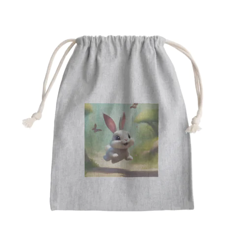 ぴょんぴょんうさぎ Mini Drawstring Bag