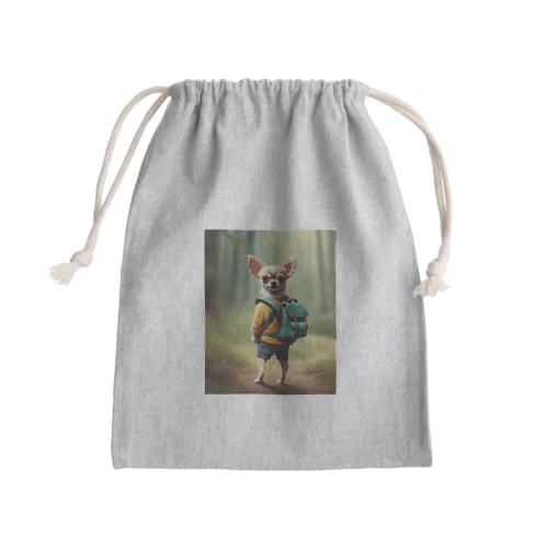 リュックサクチワワ Mini Drawstring Bag