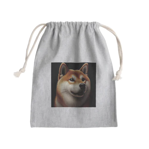 ドット柴犬　カラー Mini Drawstring Bag