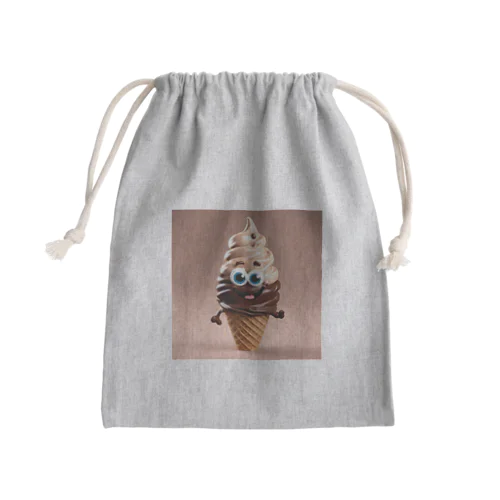 チョコソフトくん Mini Drawstring Bag