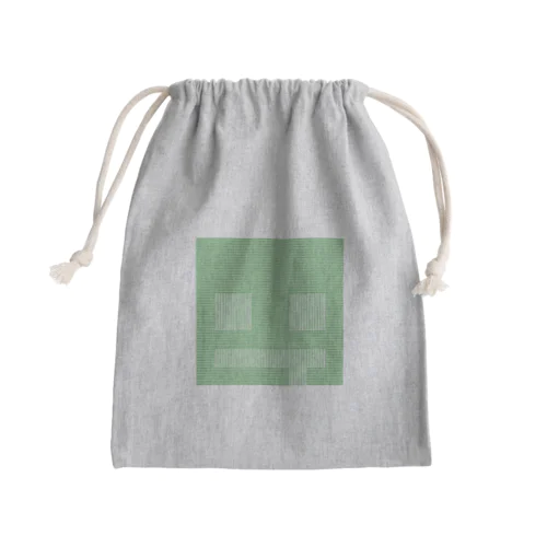 あのときのぽつねんの線（緑） Mini Drawstring Bag