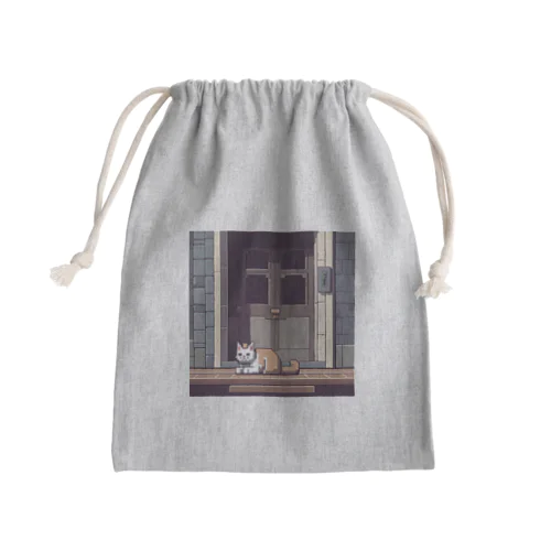 捨て猫 Mini Drawstring Bag