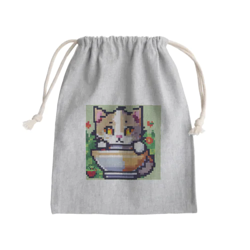 マグカップかくれんぼ猫 Mini Drawstring Bag