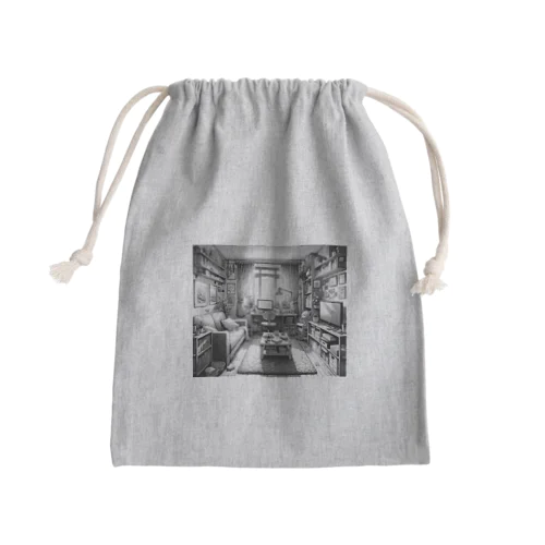 部屋 Mini Drawstring Bag