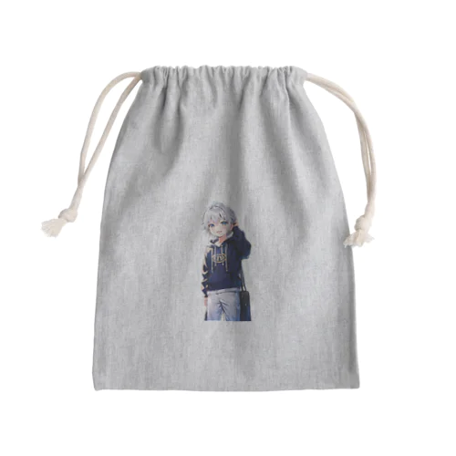 小林くん Mini Drawstring Bag