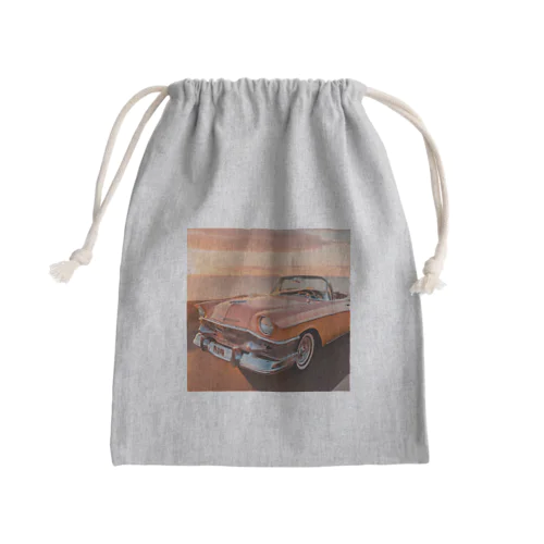 SUNSET ハワイアンクラシックカー Mini Drawstring Bag