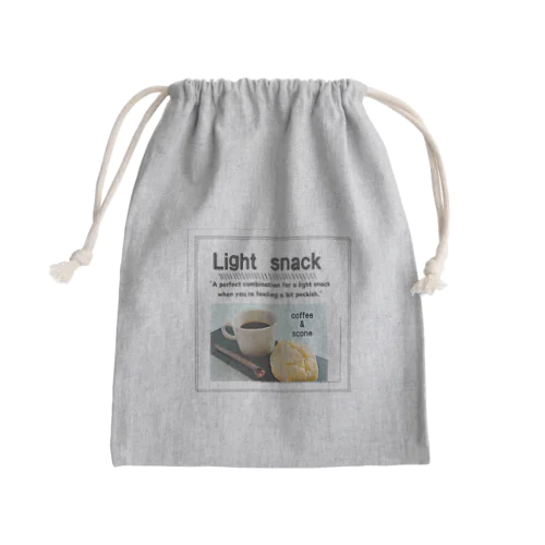 Light　snack Mini Drawstring Bag