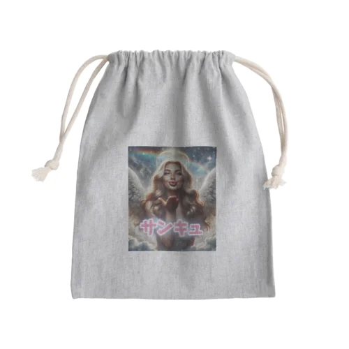 投げキスする天使 Mini Drawstring Bag