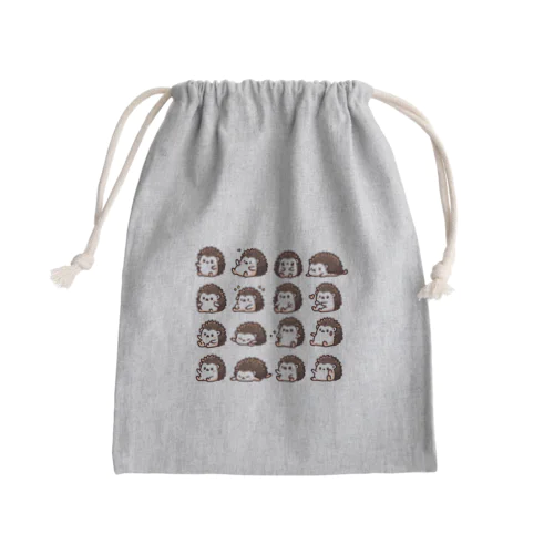 ピグミーハリネズミのもちくん Mini Drawstring Bag