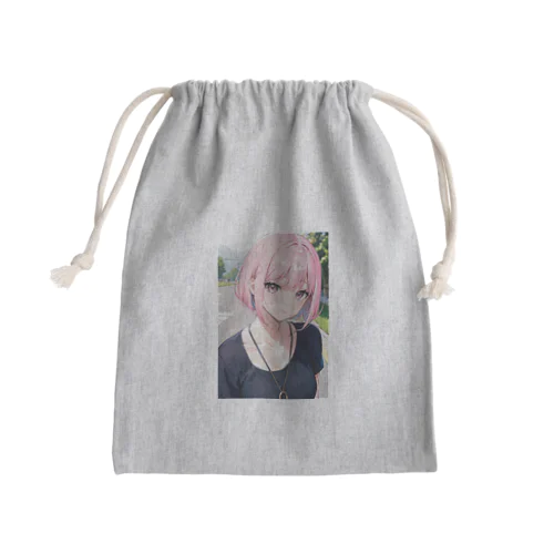 可愛い彼女 Mini Drawstring Bag