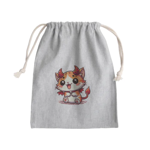 ☆悪魔の世界のアイドルにゃんこ☆ Mini Drawstring Bag