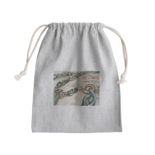 チェーンデザイン Mini Drawstring Bag
