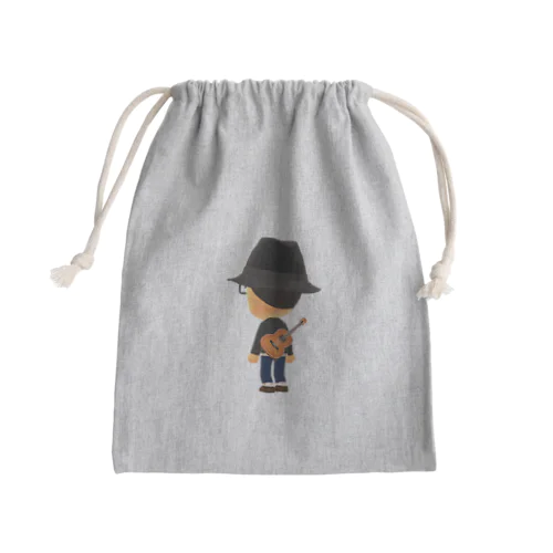 後ろ姿です Mini Drawstring Bag