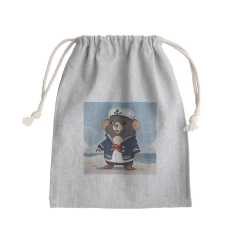 ネズミの水兵 Mini Drawstring Bag