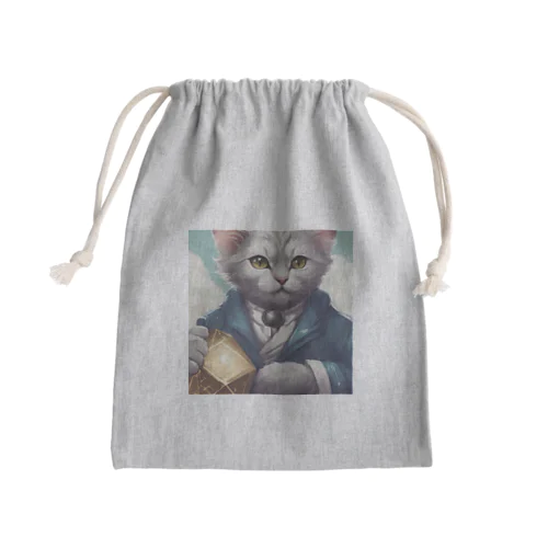 紳士猫 Mini Drawstring Bag