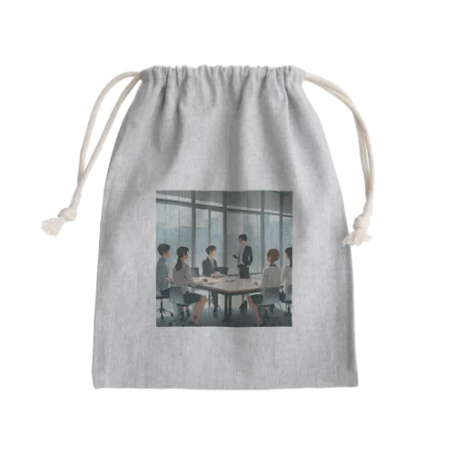 会議中＠サラリーマン Mini Drawstring Bag