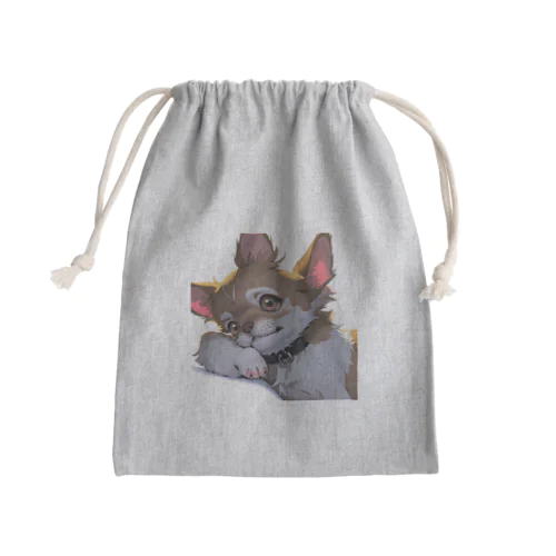 イケメンチワワ Mini Drawstring Bag